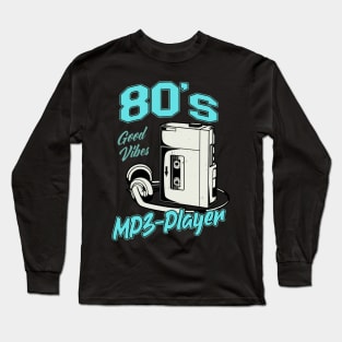 MP3 Player Vintage Tape Cassette Player Long Sleeve T-Shirt